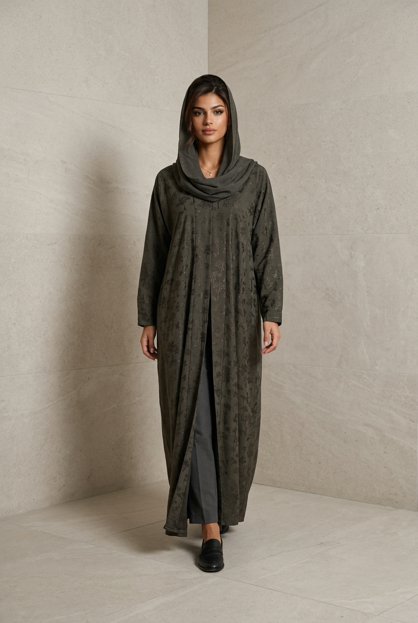 Olive Whisper Abaya