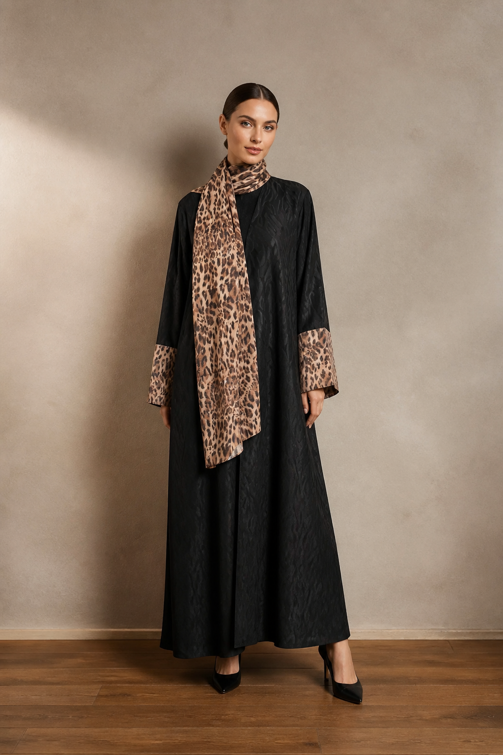 Midnight Leopard Abaya🐅