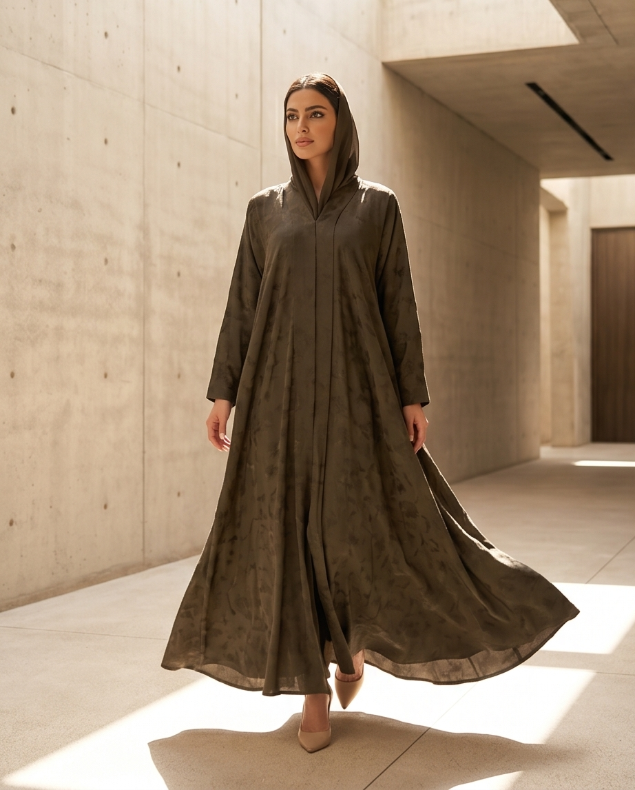 Olive Whisper Abaya
