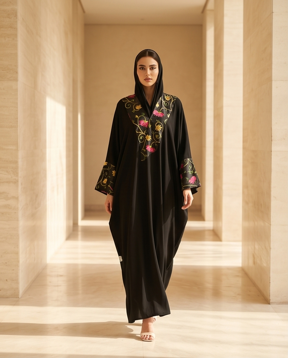 Bloom Noir Abaya