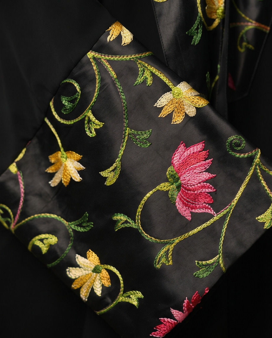 Bloom Noir Abaya