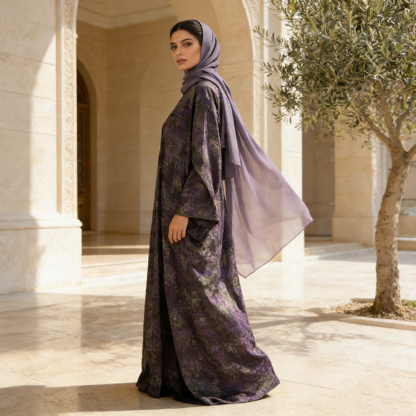 Lavender Mist Abaya
