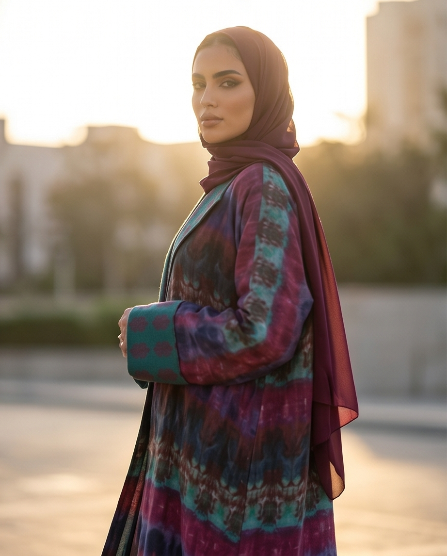 Berry Mirage Abaya